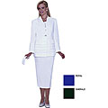 GMI Women's Plus Size Sophisticated Skirt Suit