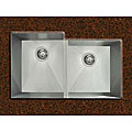 Ticor Undermount Stainless Steel 16 Gague Double Bowl Square Kitchen Sink