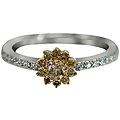 14k Gold 1/3ct TDW Champagne and White Diamond Ring (I-J, I2)