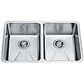Vigo Equal Zero Radius Stainless Steel Double Sink