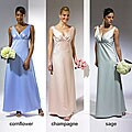 Jump Apparel Women's V-neck Bridesmaid's Dress