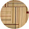 Machine-made Beige/ Yellow Modern Living Rug (5'6 Round)