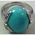Sterling Silver Turquoise Ring (Size 7)