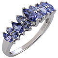14k White Gold Tanzanite Ring (Size 7)