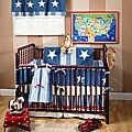 Denim Star 4-piece Crib Bedding Set