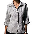 Austin Reed Moncalm Newsprint Silk Shirt Jacket
