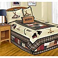 Hockey Time Cotton Patchwork Quilt Set