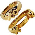 Goldtone 'XO' and 'Kisses' Message Ring
