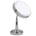 Danielle Hotel Chrome Adjustable Lighted Mirror