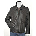 Izod Men's Black New Zealand Lambskin Jacket