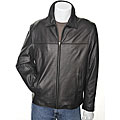 Izod Men's Black New Zealand Lambskin Jacket