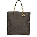 Dior Lady Brown Quilted Medium Tote