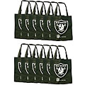 Oakland Raiders Reusable Bags (Set of 12)