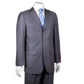 Giorgio Fiorelli Men's 3-button Solid Grey Suit