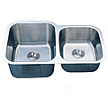 Undermount Stainless Steel 16 Gauge Double Bowl Kitchen Sink