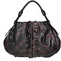 Prada Vitellino Mordo Black/ Purple Hobo Handbag