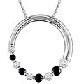 10k Gold 1/2ct TDW Black and White Diamond Necklace