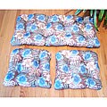 Tropical Floral Brown Indoor/Outdoor 3-piece Patio Cushion Set