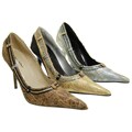 Michael Antonio Crinkle Pointed-toe Stilettos