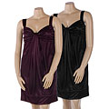 Wishes Plus Size Ruched V-neck Dress