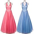 Hannah Women's Halter-style Evening Prom Gown