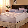 Elementa 300 Thread Count Luxury Support White Down Featherbed Topper