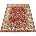 Indo Mahal Red/ Ivory Wool Rug (9' x 12')