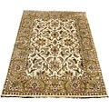 Indo Mahal Ivory/ Gold Wool Rug (9' x 12')
