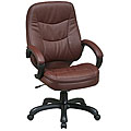 Office Star High-back Executive Wine Eco-leather Chair