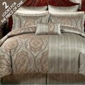 Istanbul Aqua/ Brown 8-piece Comforter Set