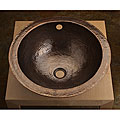 Undermount 17-inch Hand-hammered Copper Sink