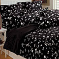 Reversible Micro-plush Skull Comforter Set