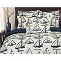 Reversible Micro-plush Sailboat Comforter