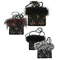 Boa's and Beads Feather Handbag (India)