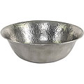 Hand-hammered Satin Nickel Vessel Sink