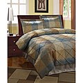 Royal Court 3-piece Blue Duvet Cover