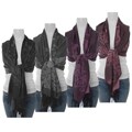 Adi Designs Fringed Rose Print Shawl