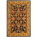Heritage Kerman Charcoal/ Gold Rug (4' x 6')