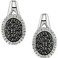 Sterling Silver 1/3ct TDW Black Diamond Earrings