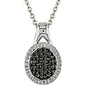 Sterling Silver 1/3ct TDW Black Diamond Necklace