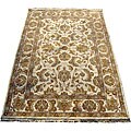 Indo Mahal Ivory/ Gold Rug (6' x 9')