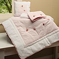 Egyptian Cotton 9-piece Chocolate Bee Pink Crib Set