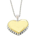 14k Two-tone Gold Heart Necklace