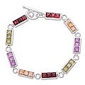 'Rainbow Crown' Amethyst and Garnet Bracelet (India)