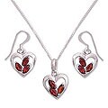 'Heart Sparkles' Garnet Jewelry (India)