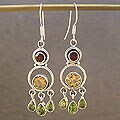 Citrine and Peridot 'Altogether' Earrings (India)