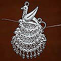 Sterling Silver 'Royal Peacock' Brooch (Indonesia)