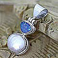 Pearl and Opal 'Eclipse' Pendant (Indonesia)