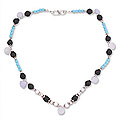 Onyx and Pearl 'Harmony' Necklace (India)