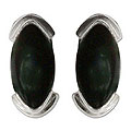 Sterling Silver Onyx 'Black Rice Seed' Earrings (Indonesia)